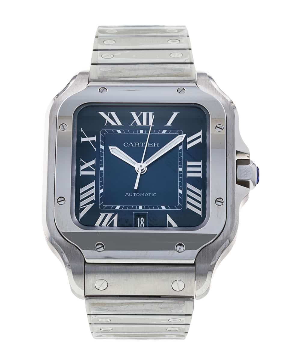 Santos de cartier clearance blue dial